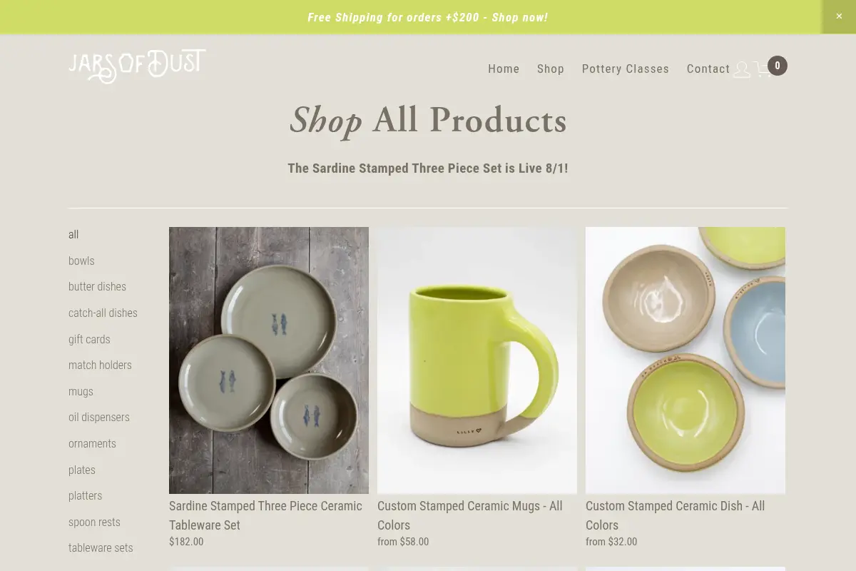 Jars of Dust - Handmade Pottery