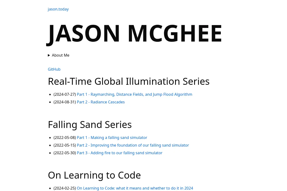 Jason's Homepage