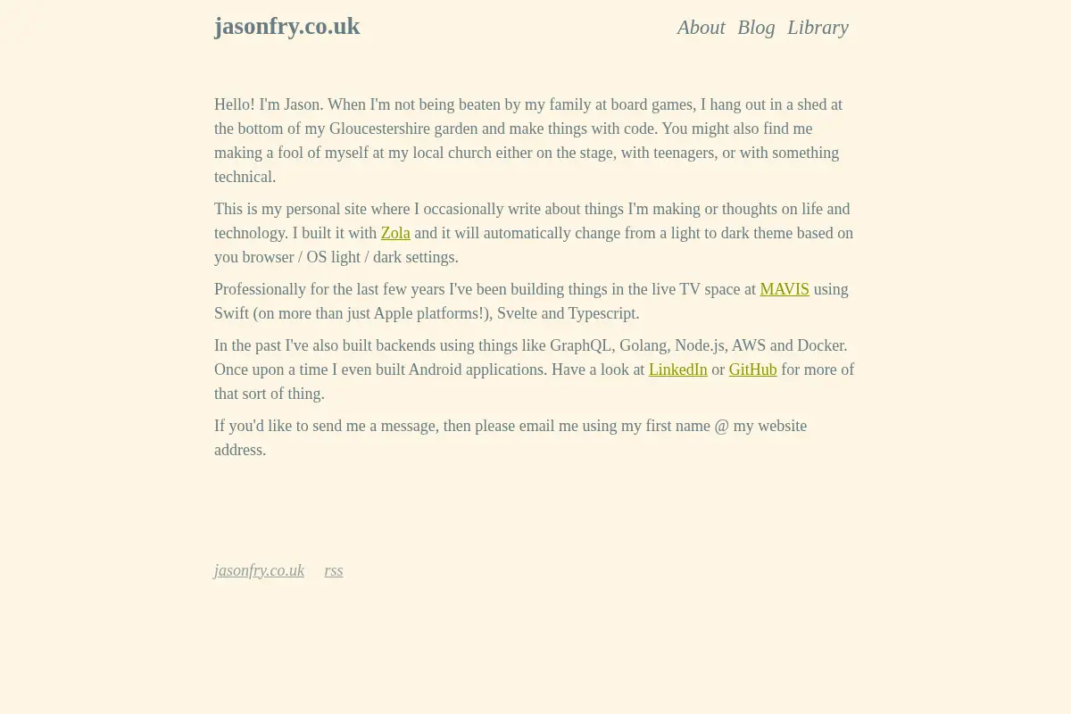 Jason Fry | Software Engineer in Gloucestershire