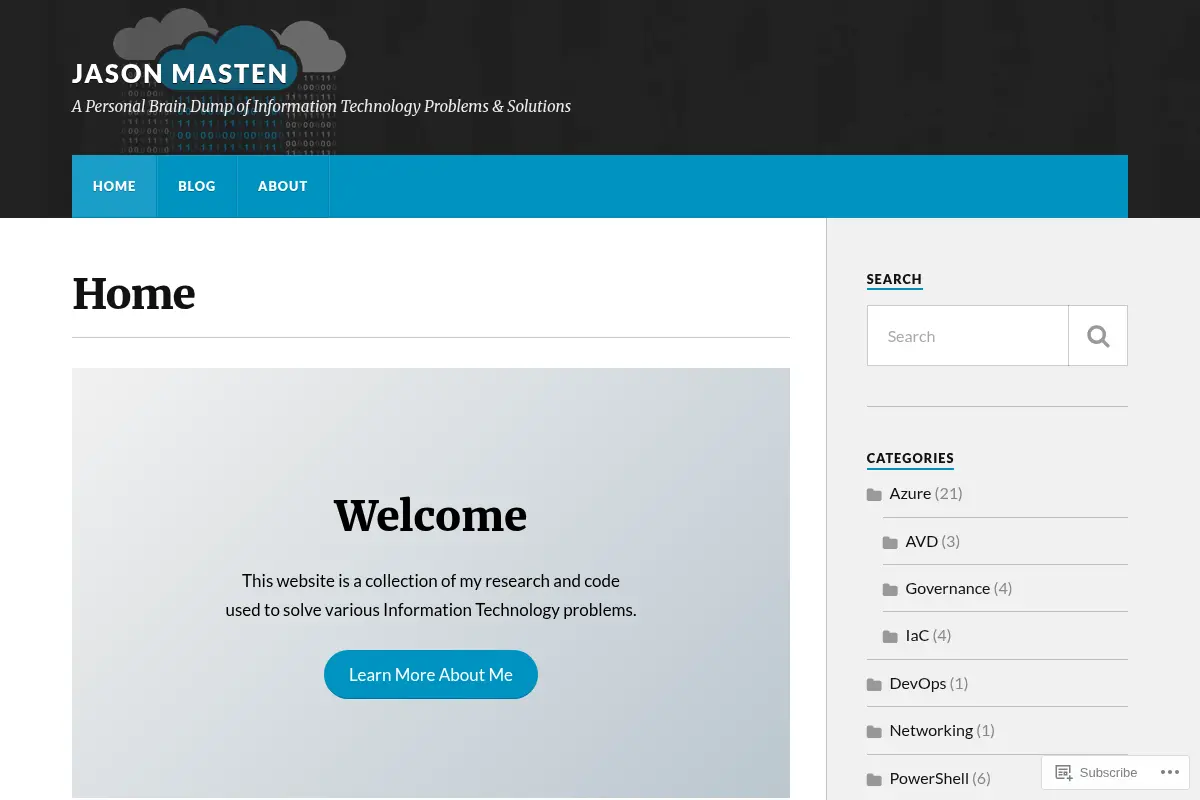 Jason Masten – A Personal Brain Dump of Information Technology Problems & Solutions