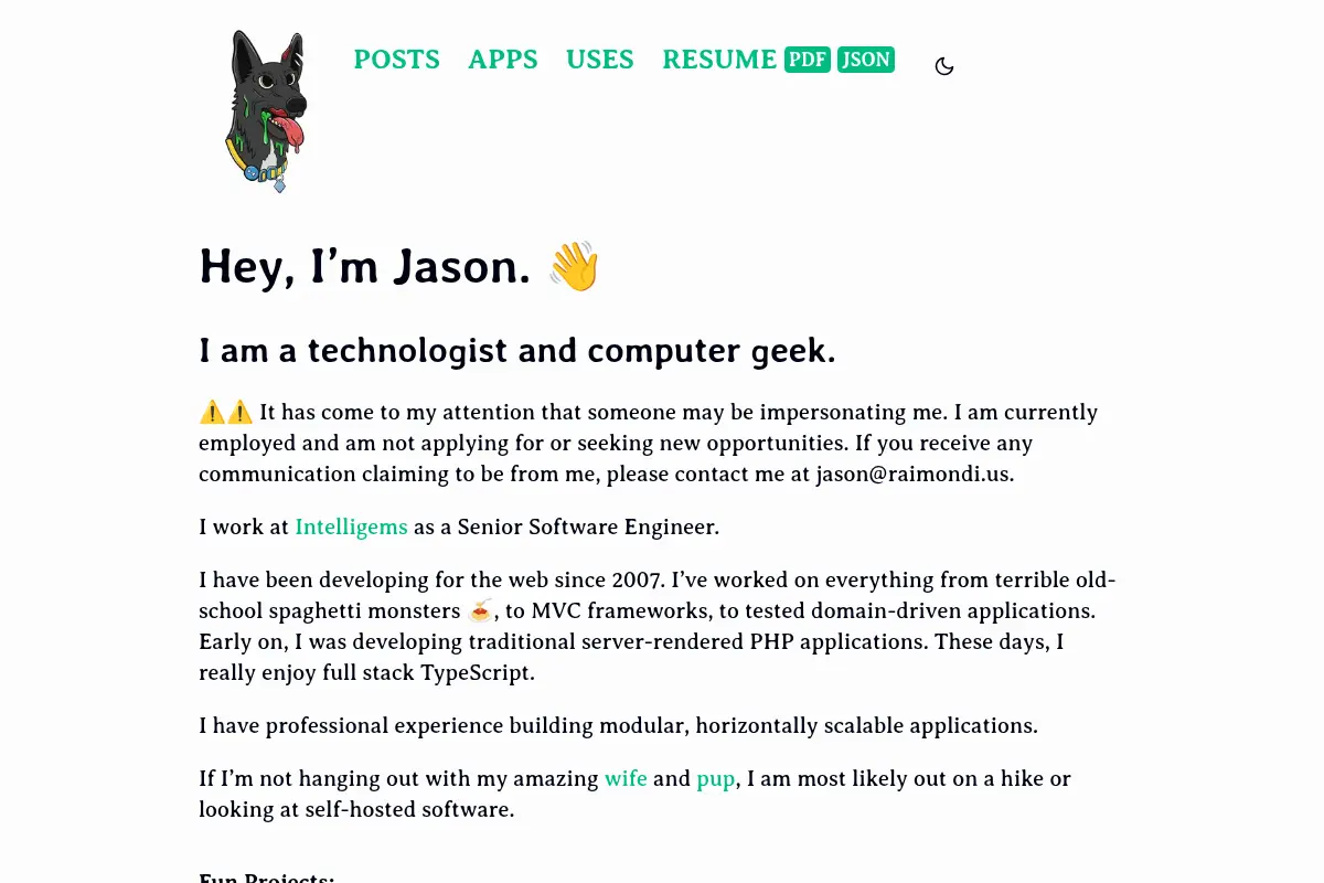 Jason Raimondi | Software Engineer