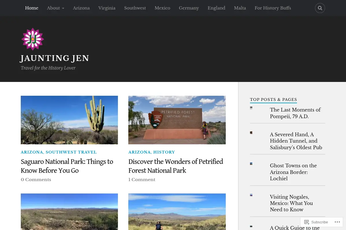Jaunting Jen – Travel for the History Lover