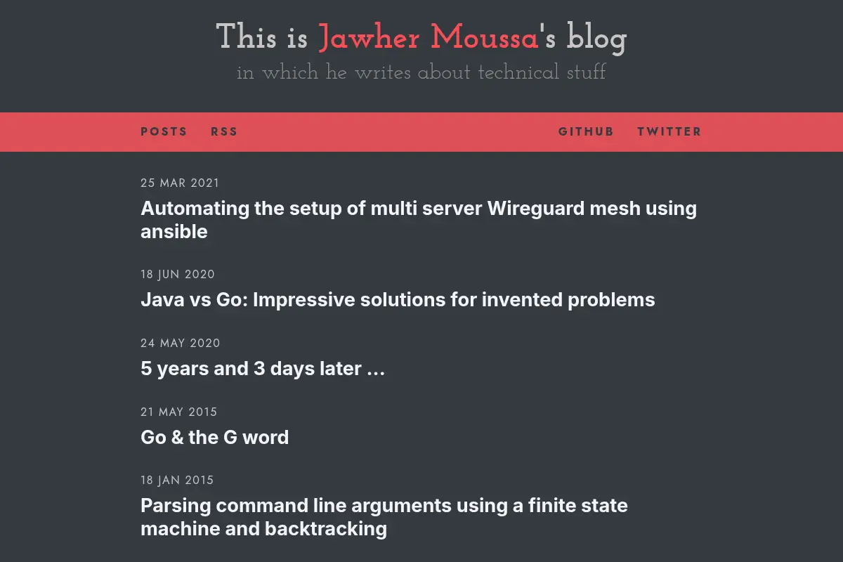 Jawher Moussa's blog