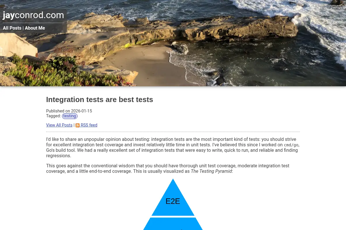 Integration tests are best tests