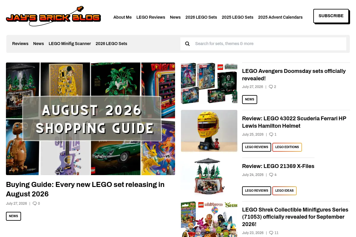 Jay's Brick Blog