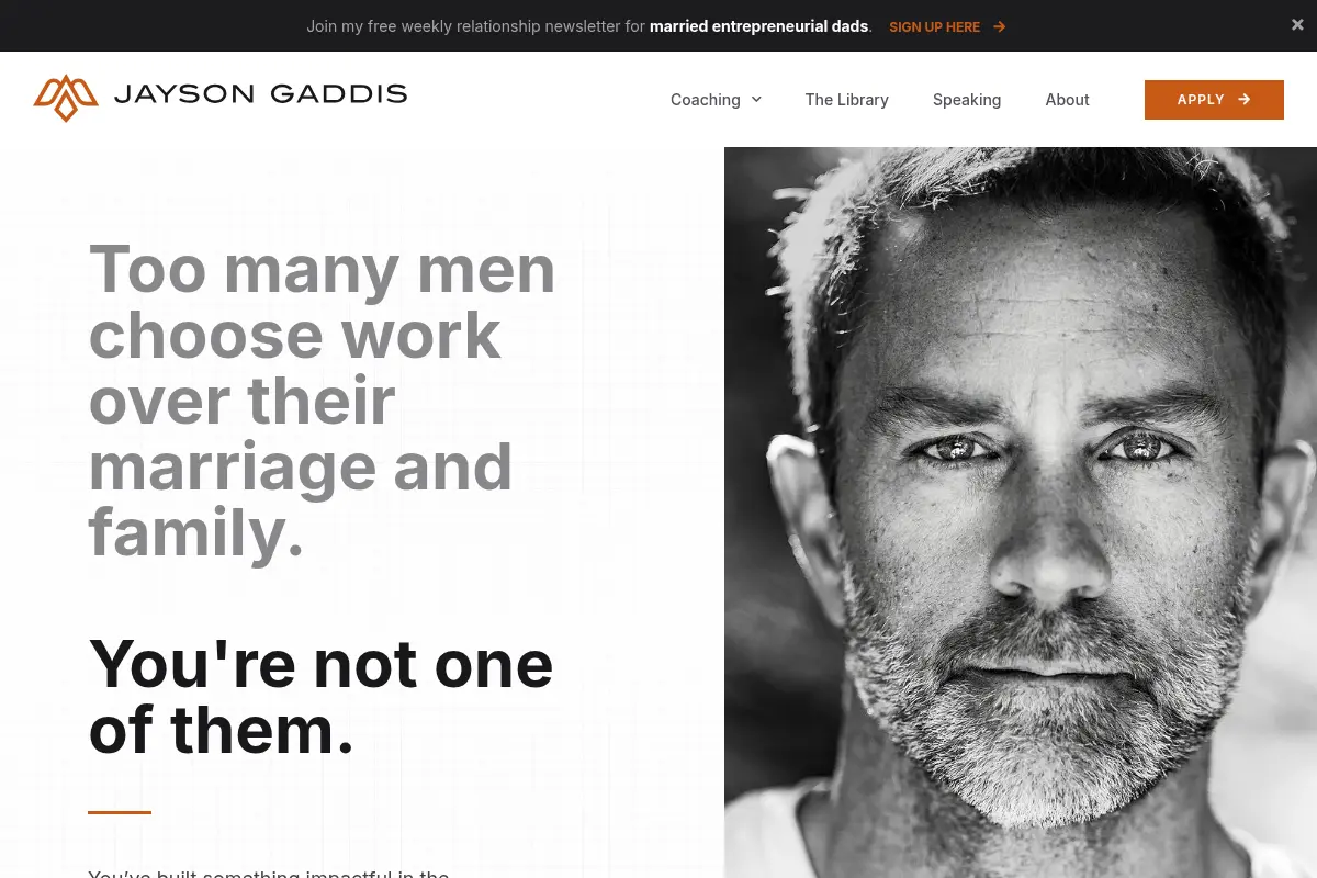 Jayson Gaddis | Coach For Married Entrepreneurial Dads