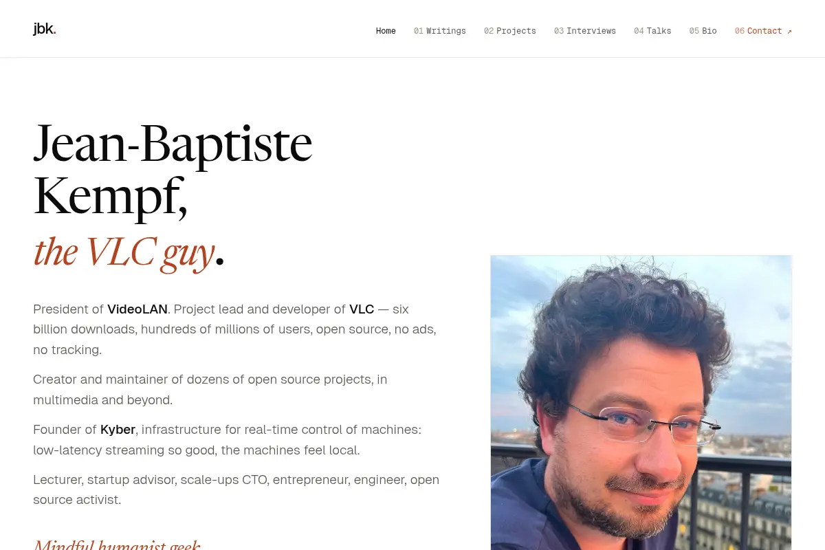 Jean-Baptiste Kempf — VLC, VideoLAN, Kyber & Open Source