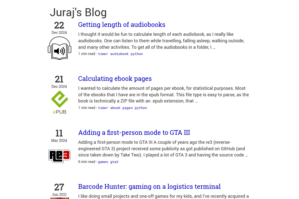 Juraj's Blog