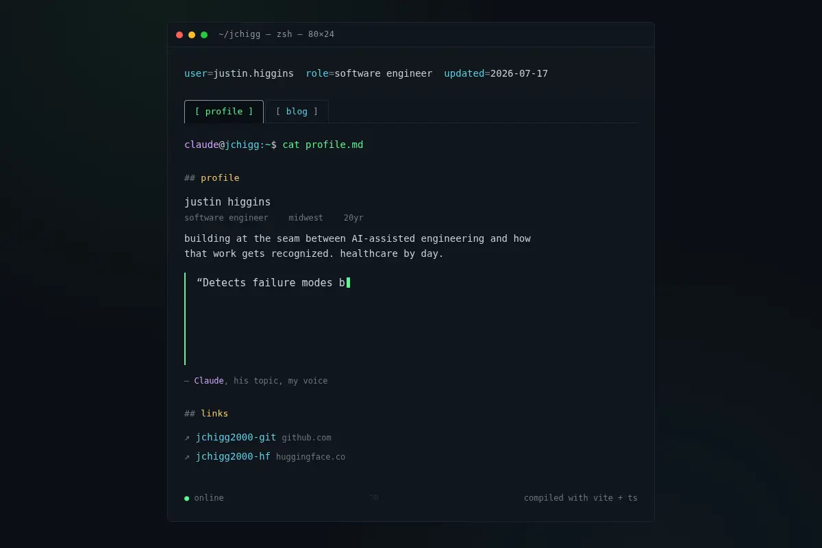 jchigg ~ dev