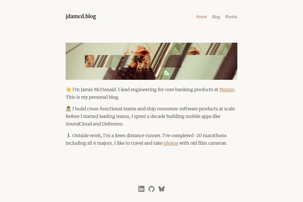 Jamie McDonald's Blog