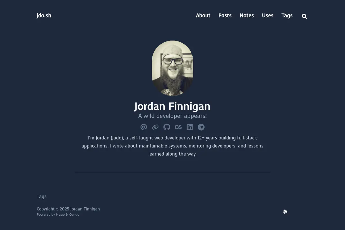 jdo.sh - Jordan Finnigan