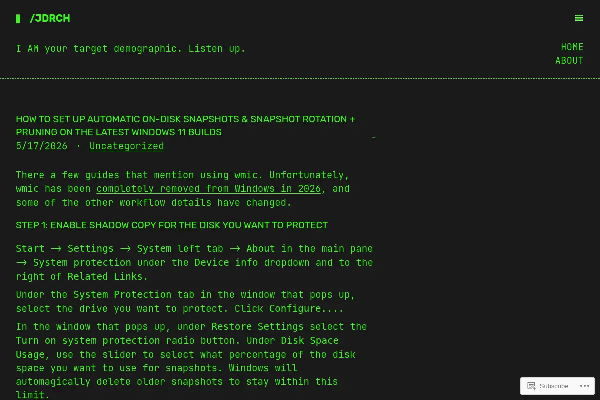 /jdrch – I AM your target demographic. Listen up.