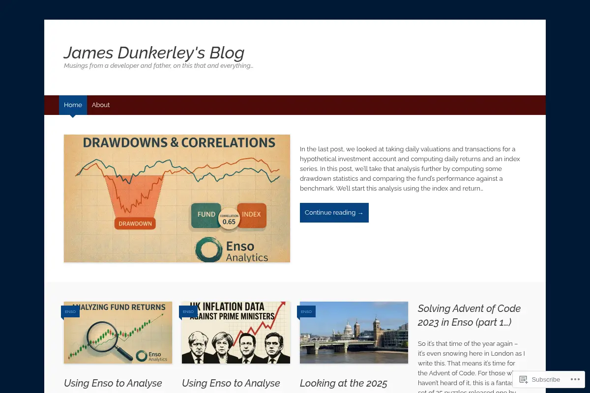 James Dunkerley's Blog