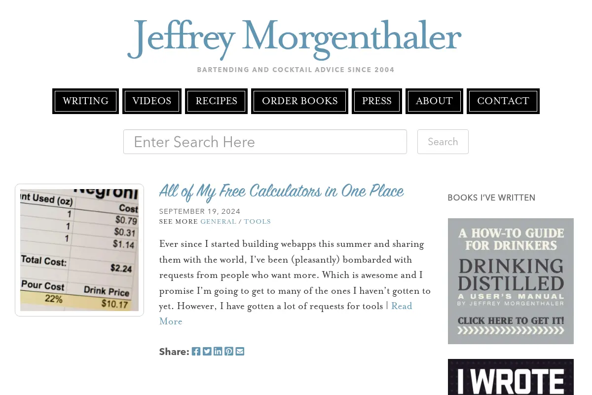 Jeffrey Morgenthaler - Bartending and Cocktail Advice Since 2004