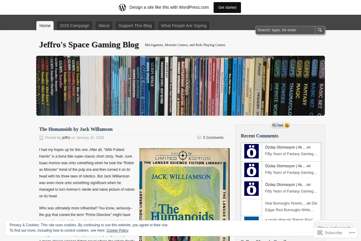 Jeffro's Space Gaming Blog