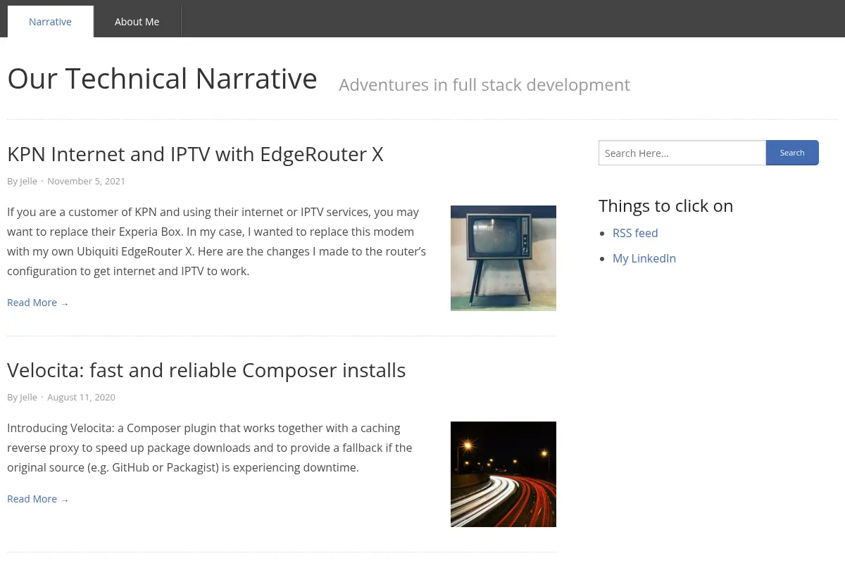 Our Technical Narrative – Adventures in full stack development