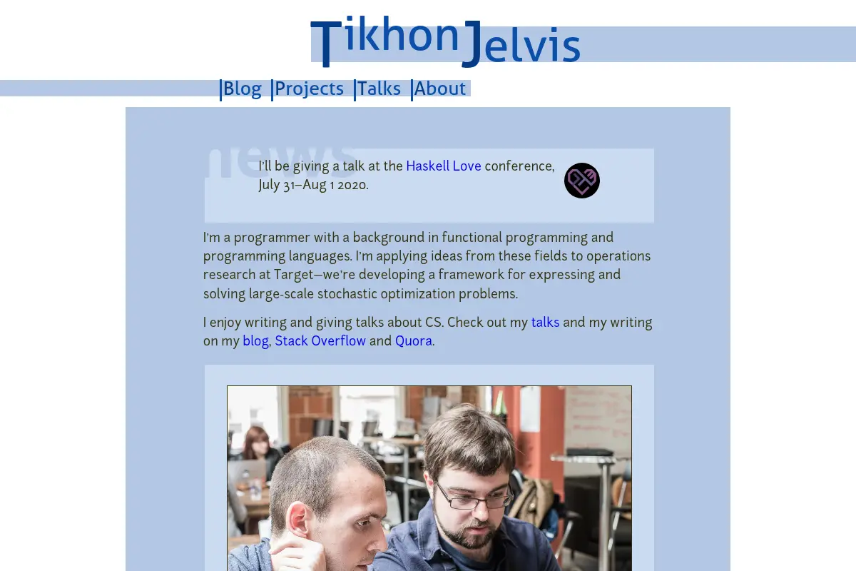 Tikhon Jelvis