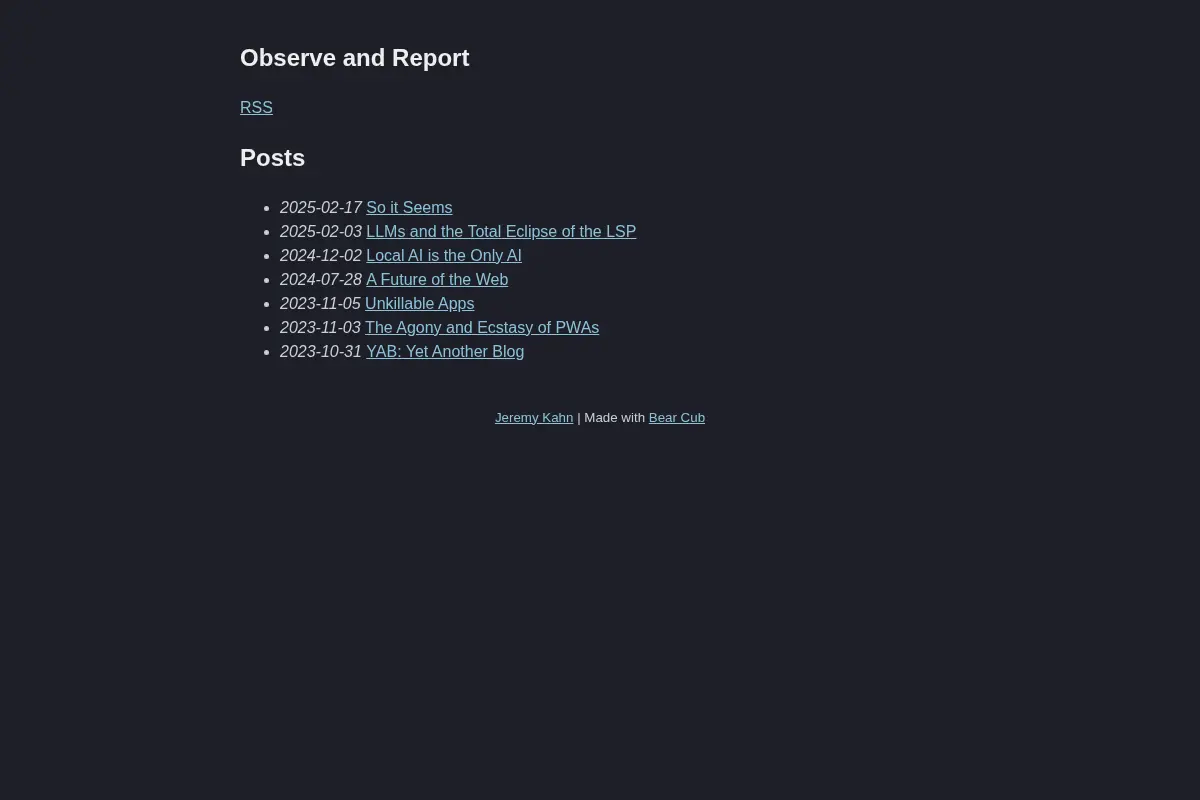 Observe and Report