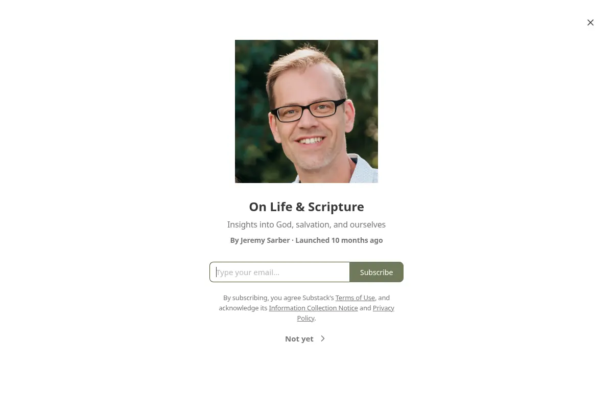 On Life & Scripture