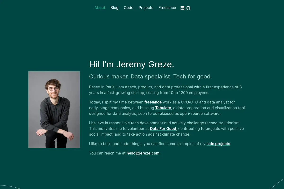 Jeremy Greze | Data & Tech Professional in Paris