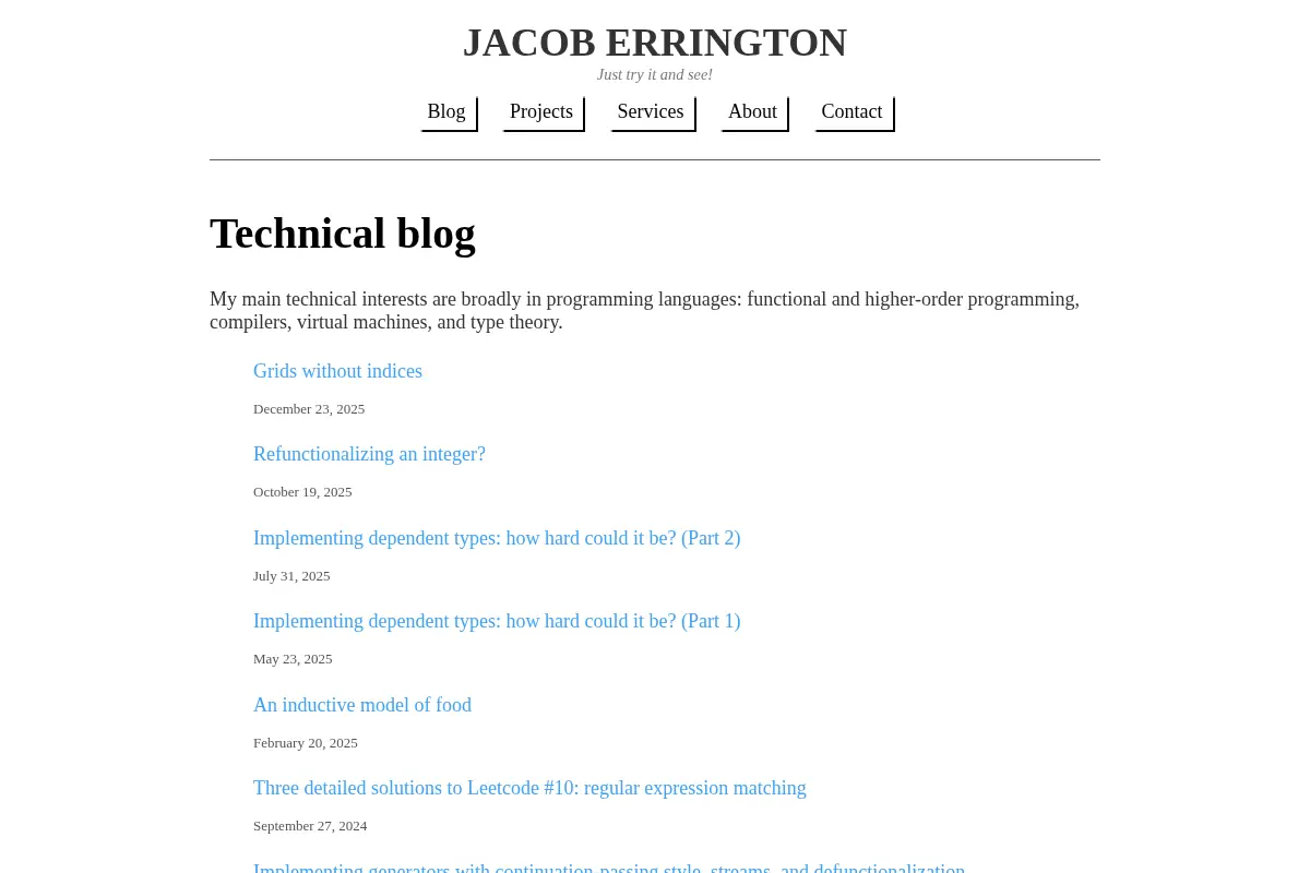 Jacob Errington | Technical blog