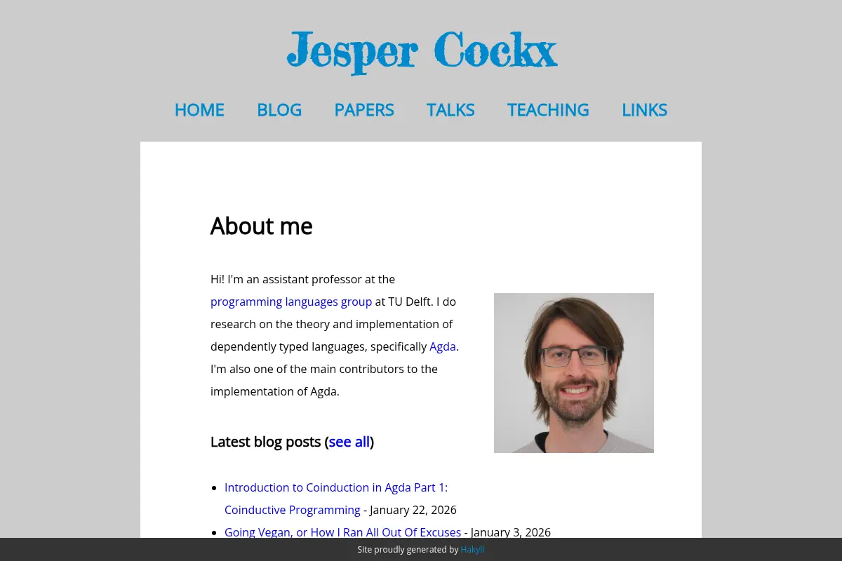 Jesper Cockx - About me