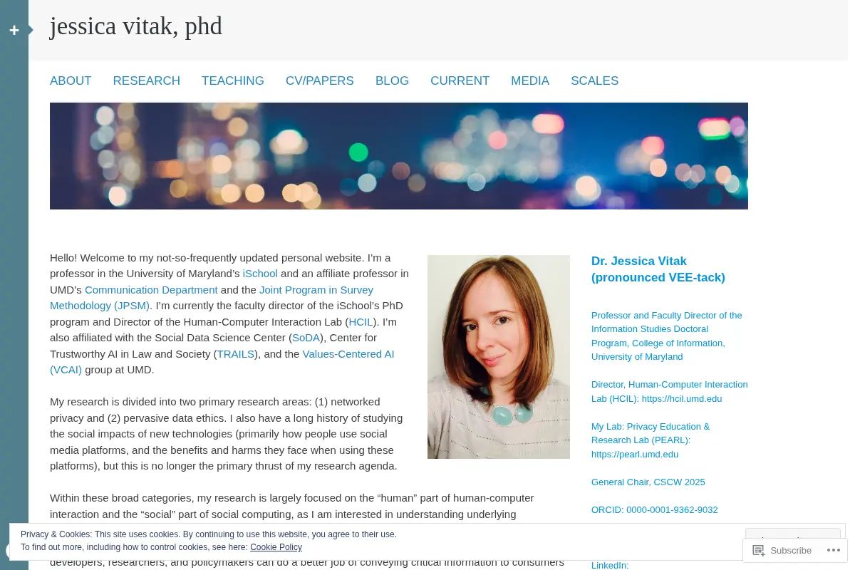 jessica vitak, phd