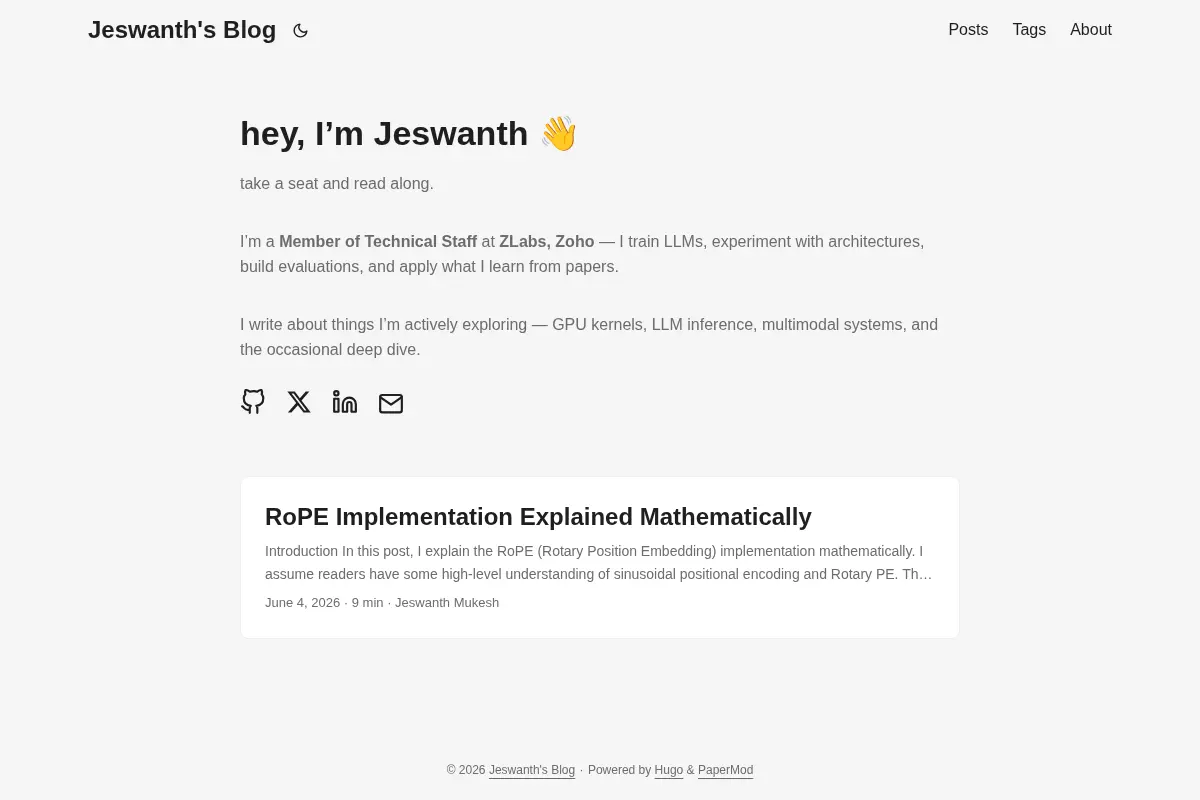 Jeswanth's Blog