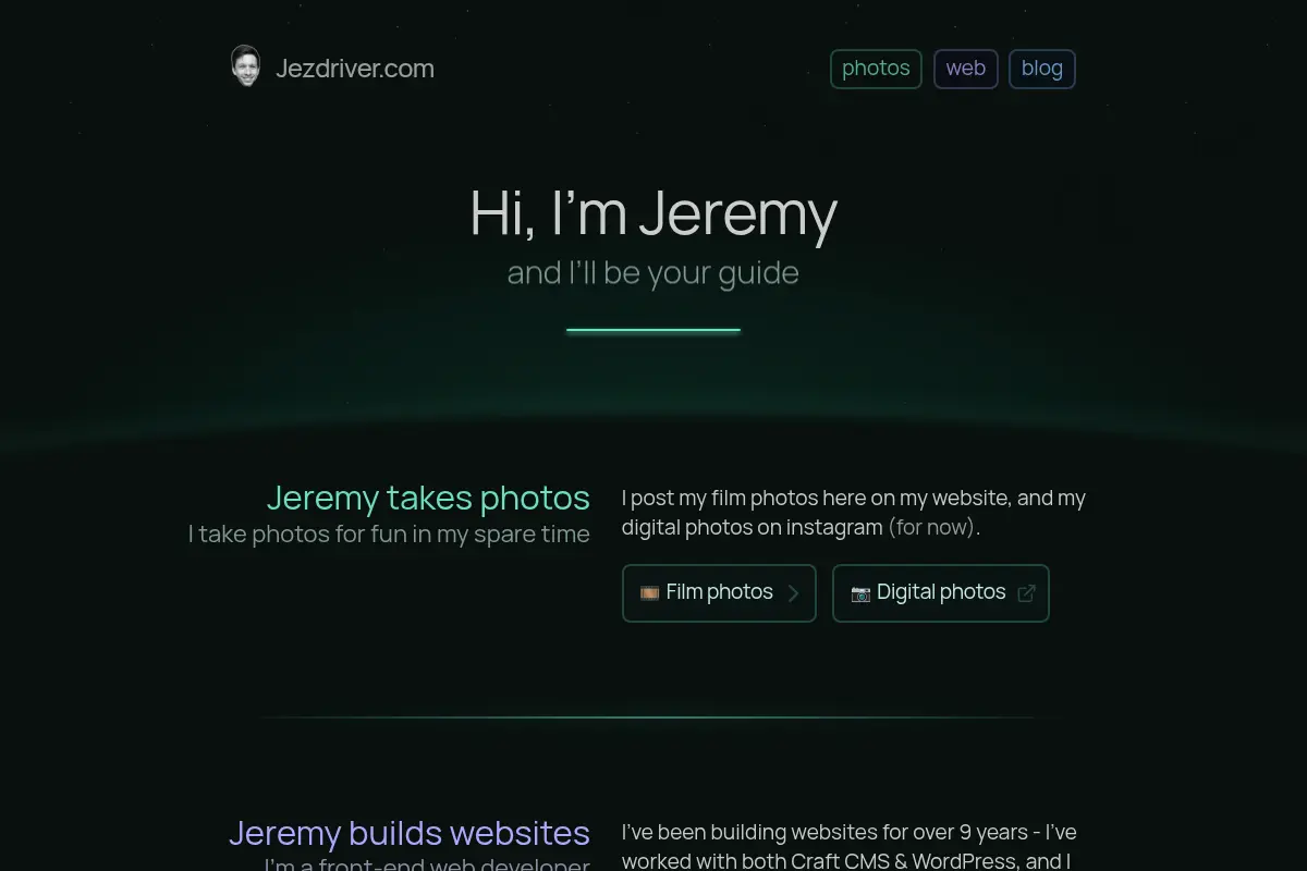 Hi, I’m Jeremy | Jezdriver.com