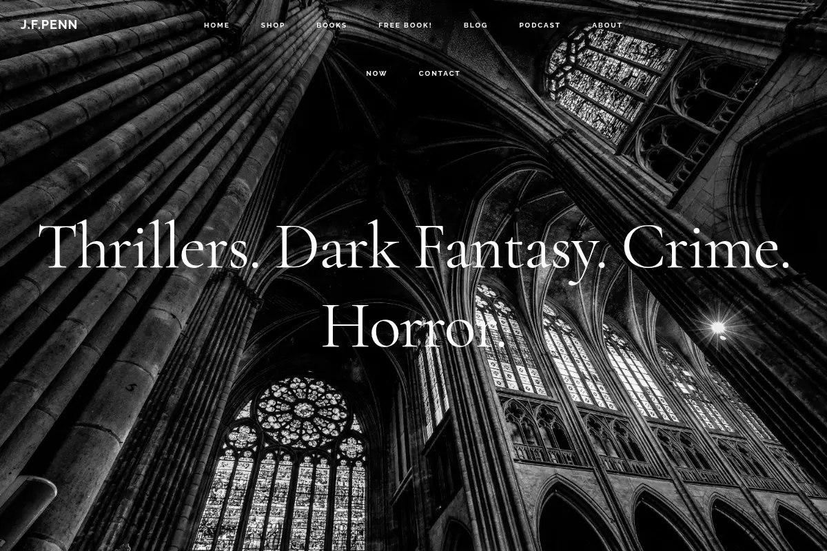 Thriller author J.F.Penn – Thrillers, Dark Fantasy, Crime, Horror