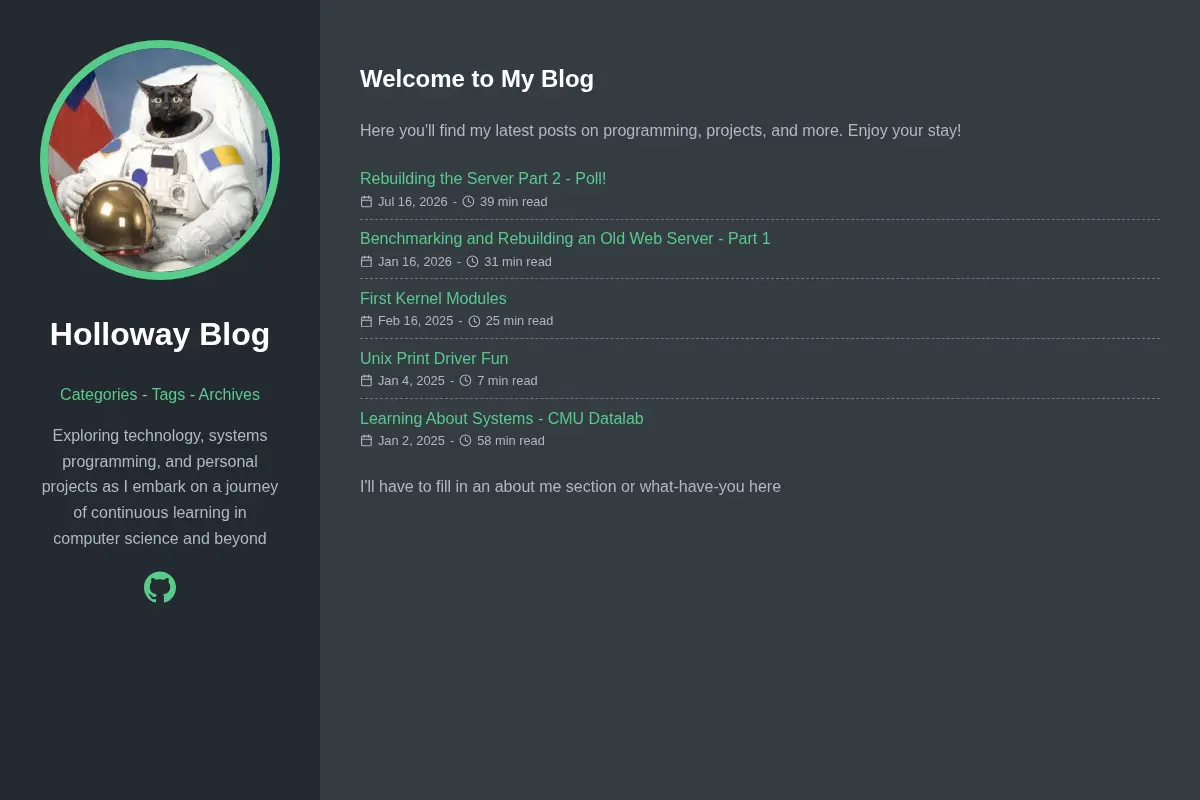 Holloway Blog