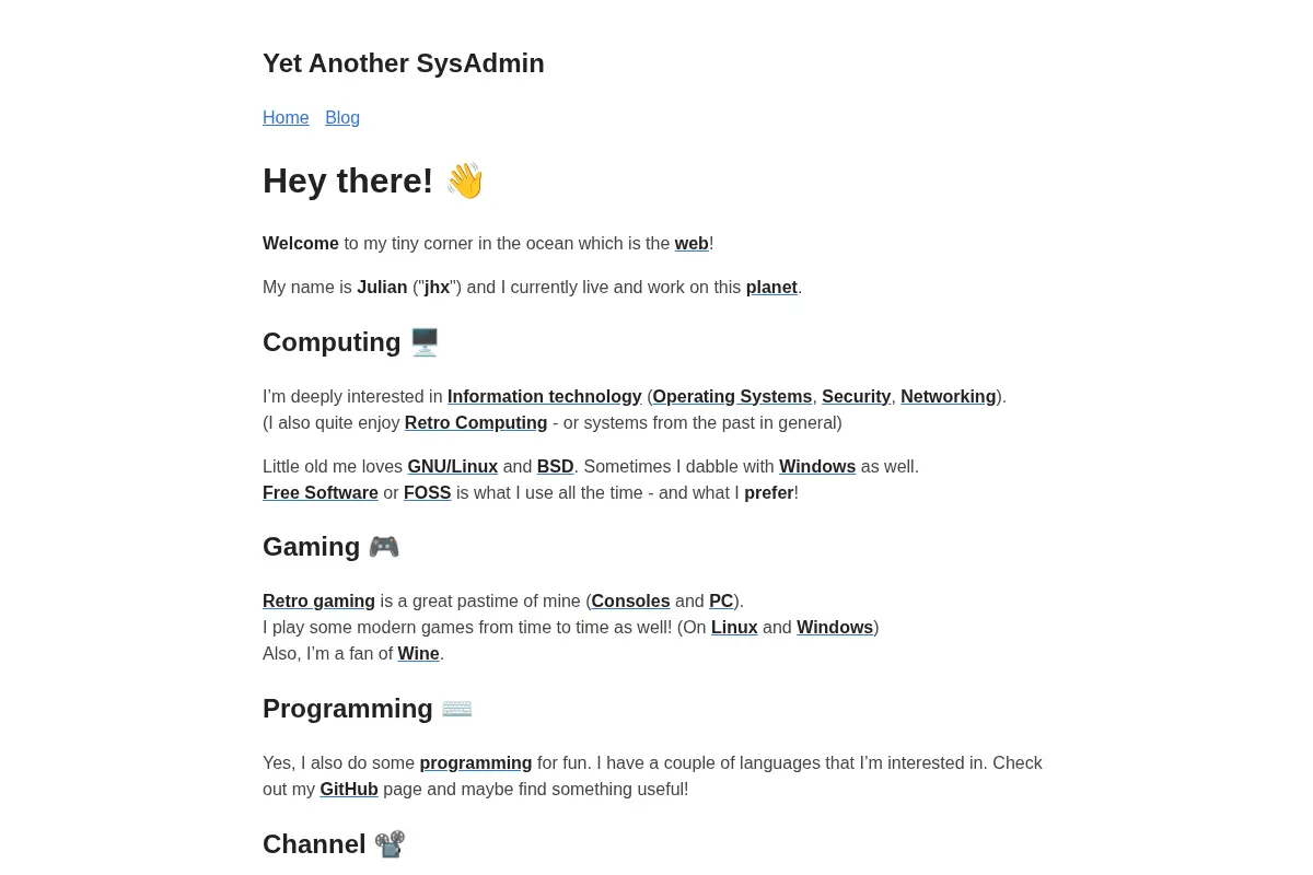 Yet Another SysAdmin