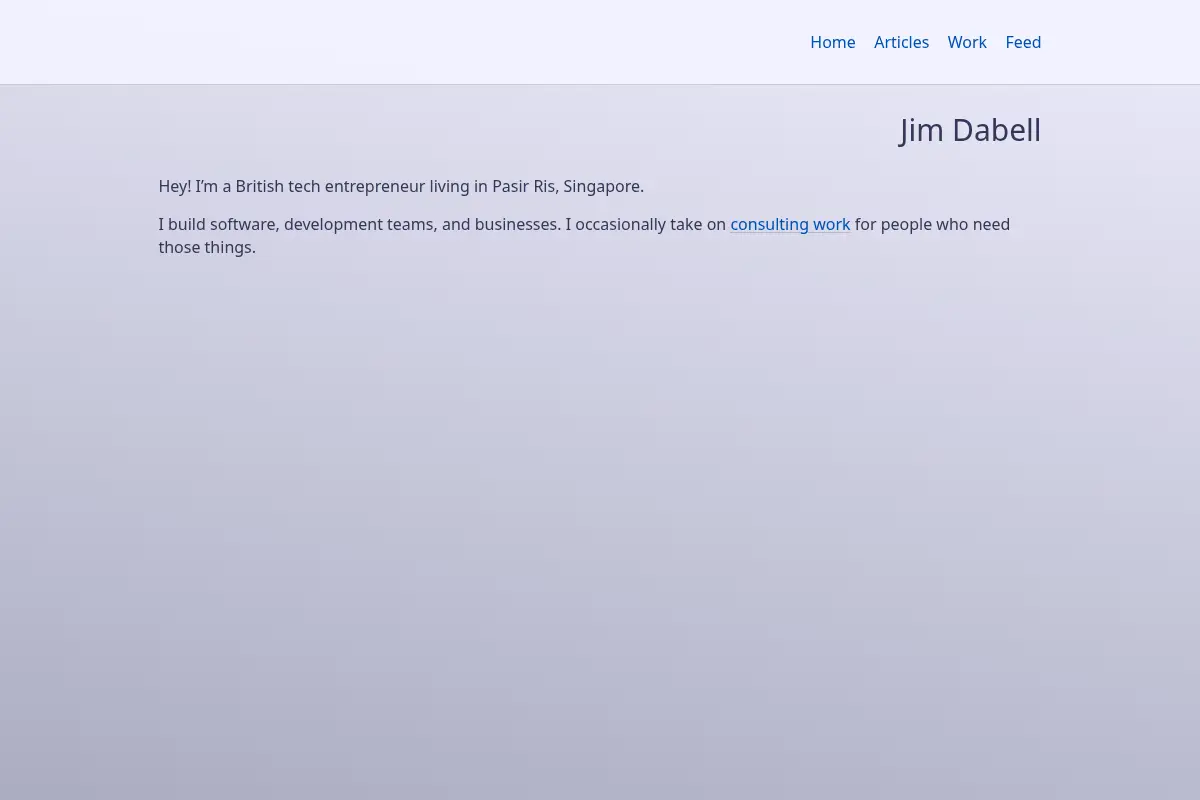 Jim Dabell's personal website