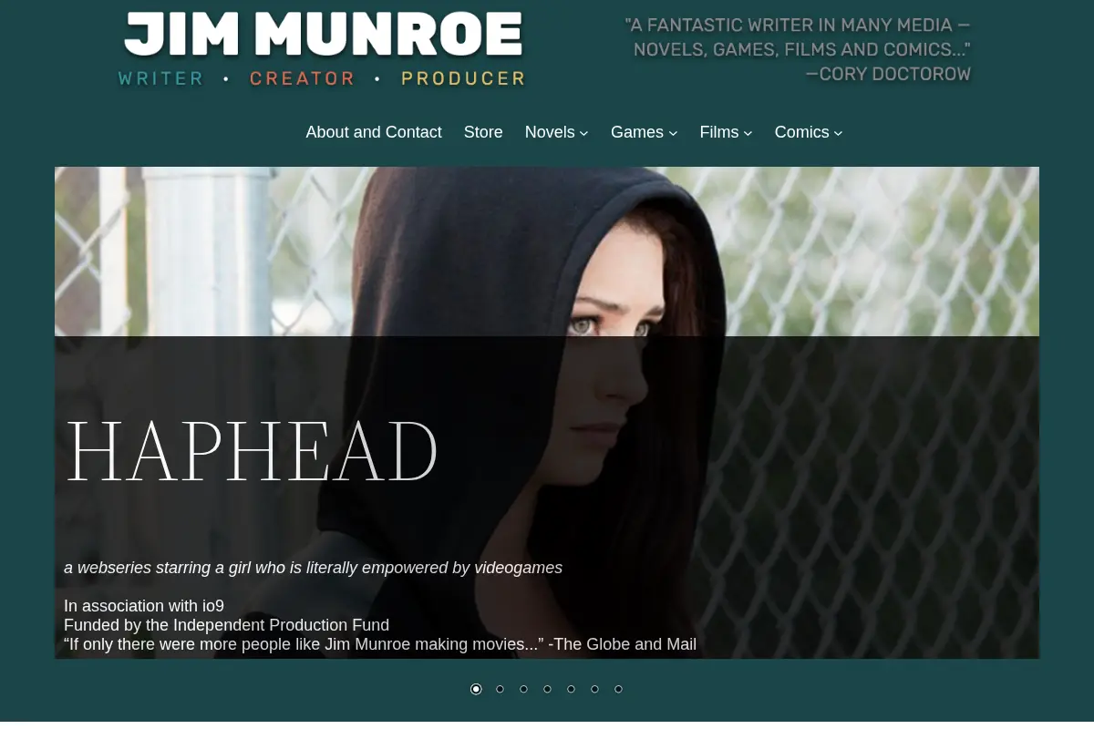 Jim Munroe – Writer • Creator • Producer