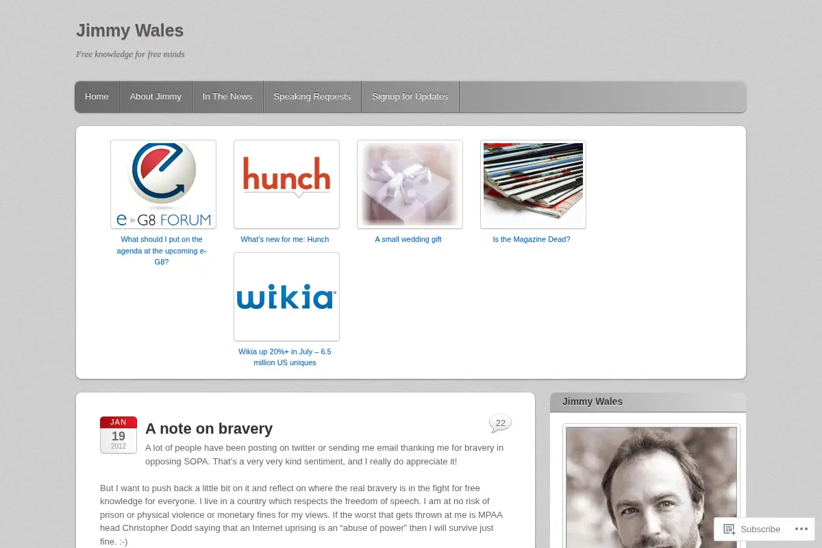 Jimmy Wales | Free knowledge for free minds
