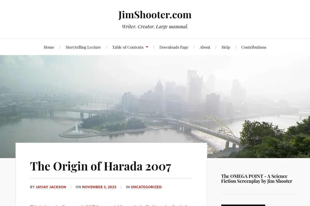 JimShooter.com – Writer. Creator. Large mammal.