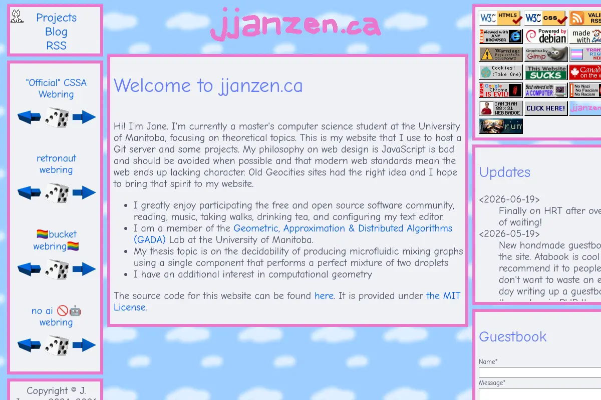 J. Janzen's Personal Site