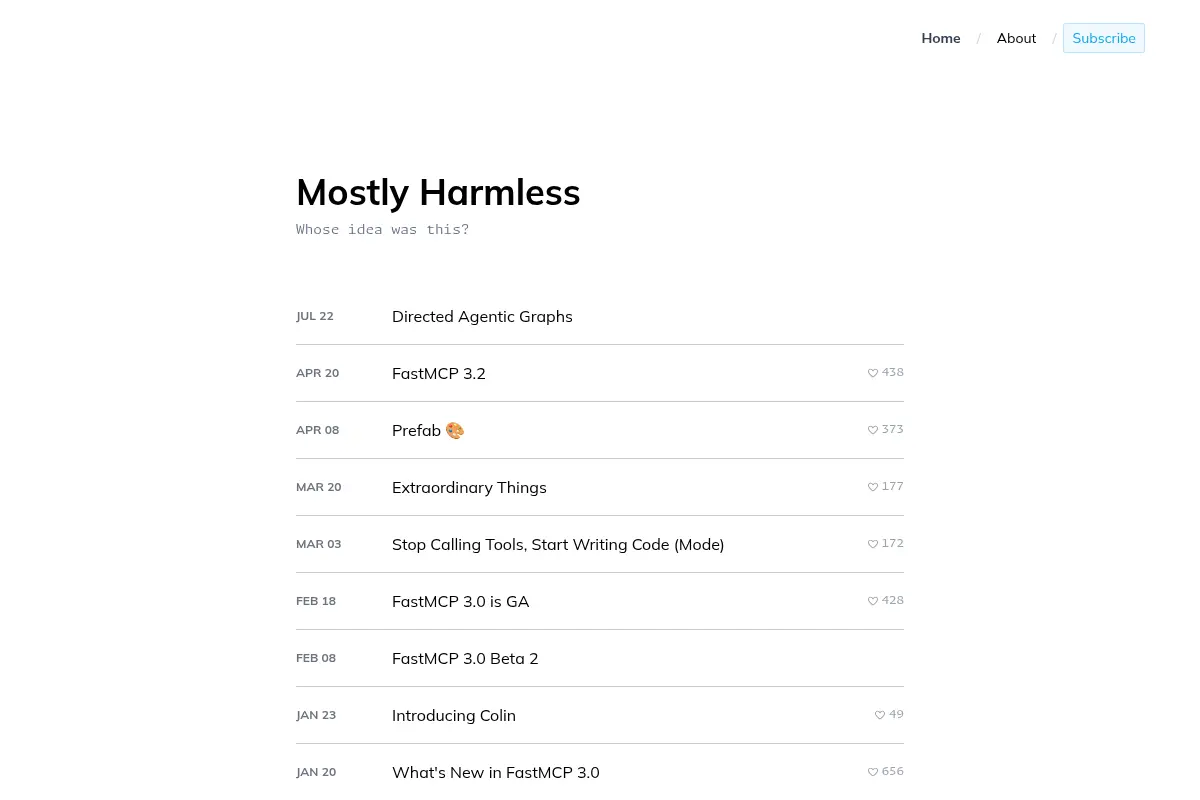 Mostly Harmless
