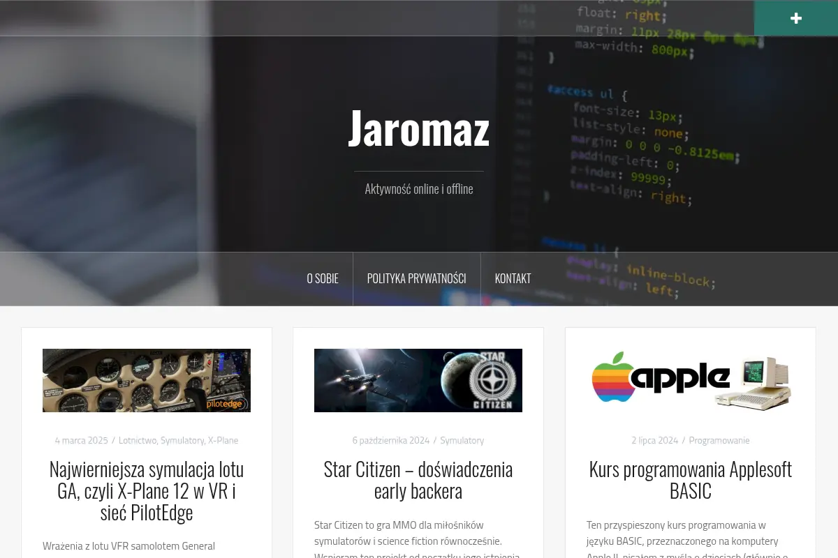 Jaromaz – Online and Offline Activity