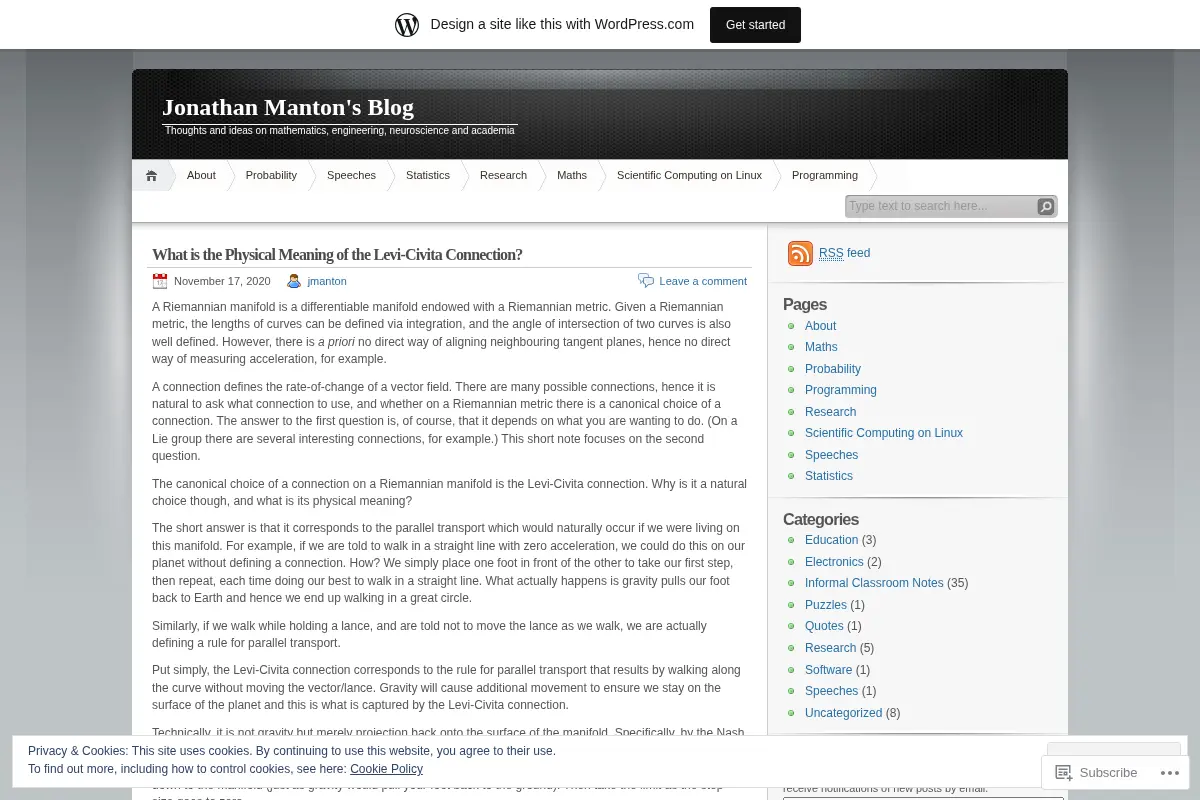 Jonathan Manton's Blog