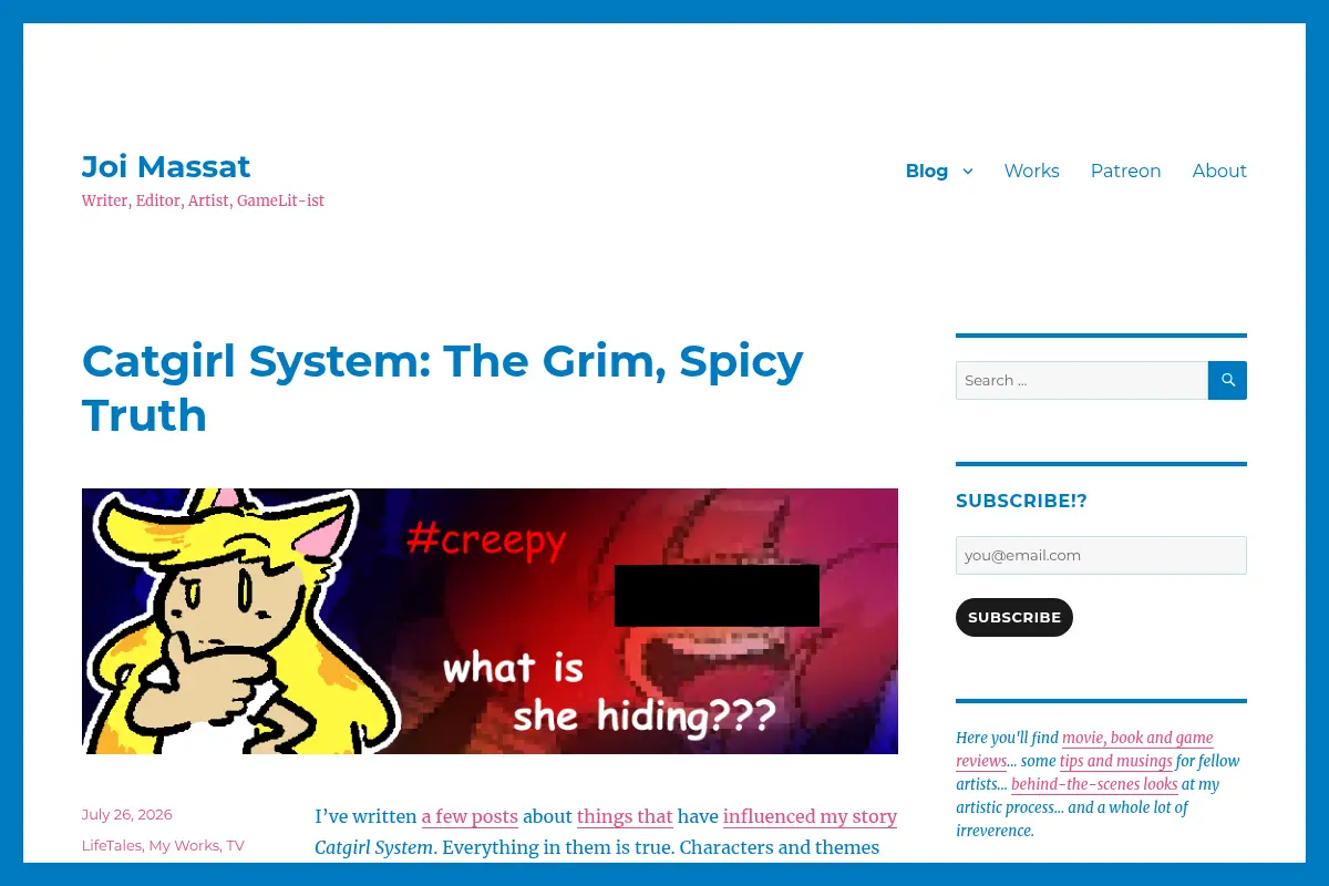 Joi Massat · Writer, Editor, Artist, GameLit-ist