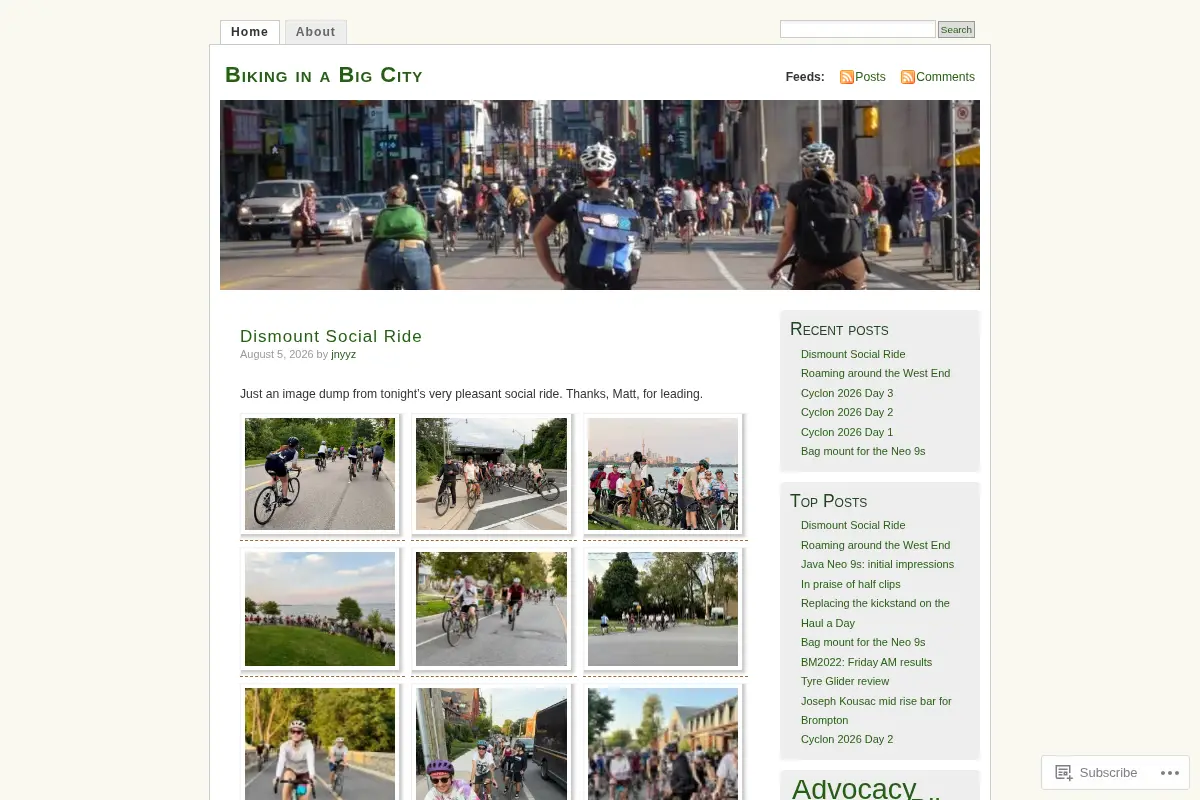 Biking in a Big City