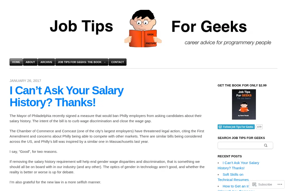 Job Tips For Geeks