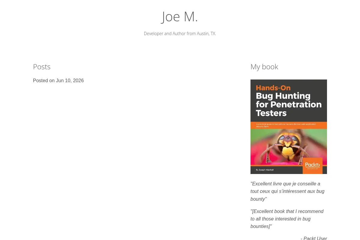 Joe M.