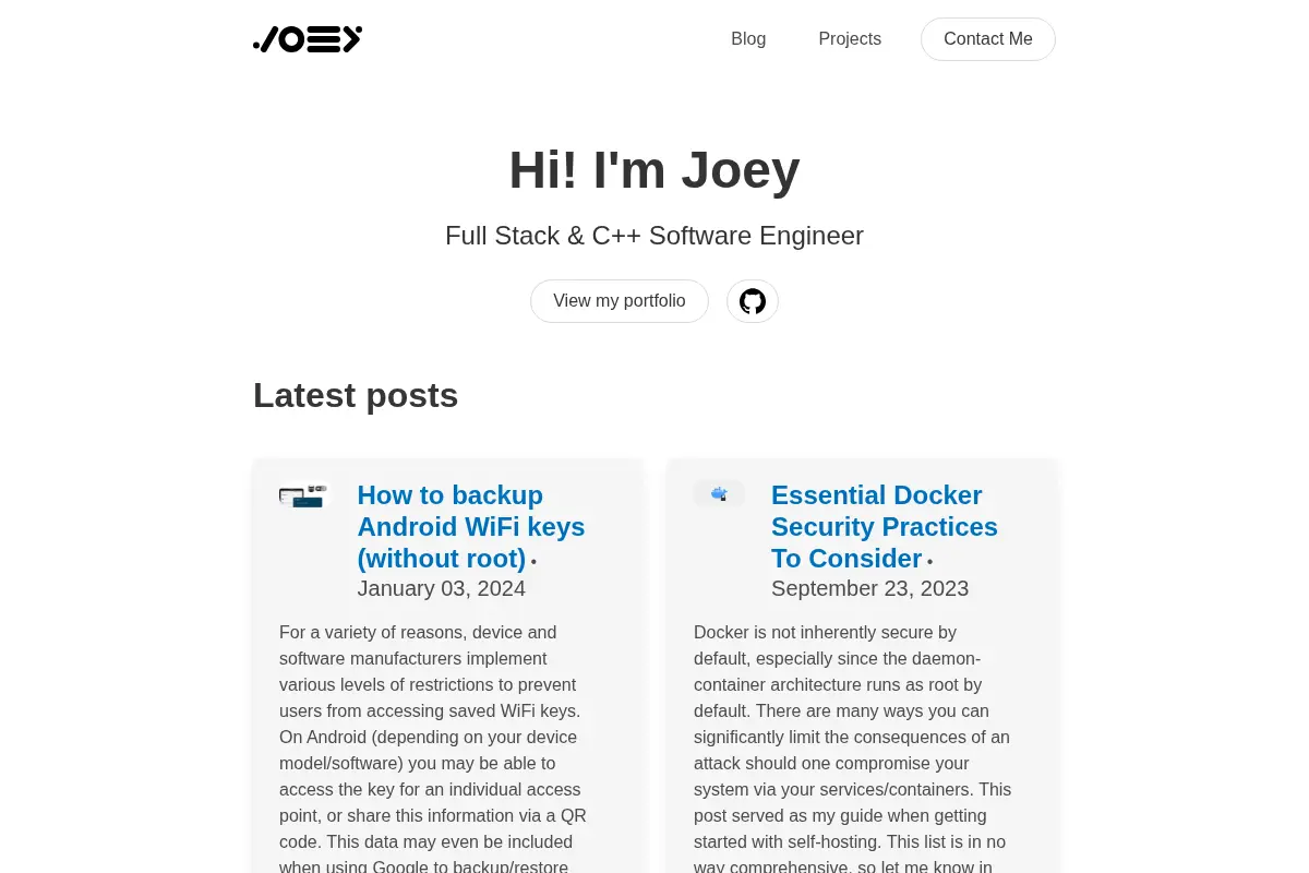Home | joeeey
