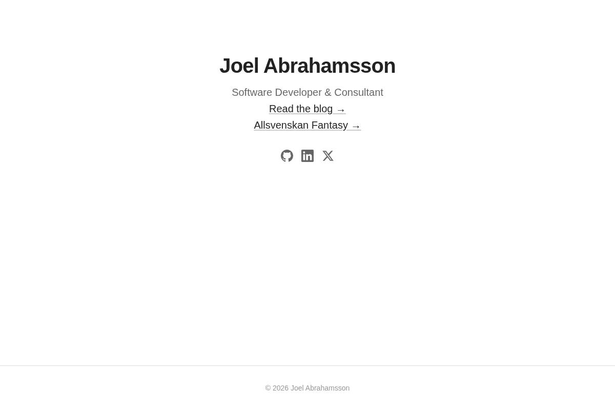 Joel Abrahamsson