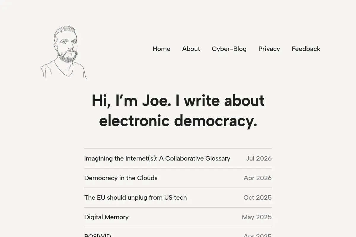 Joe Litobarski - Electronic Democracy