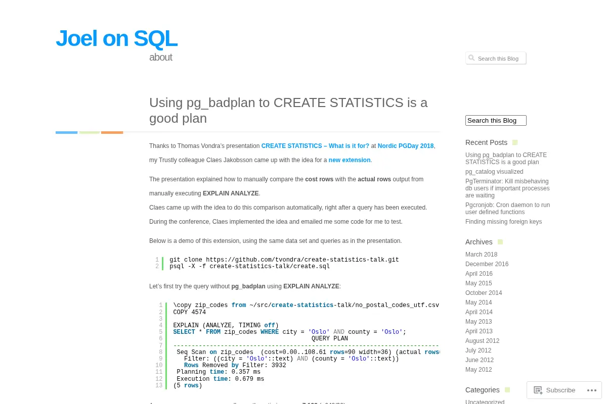 Joel on SQL