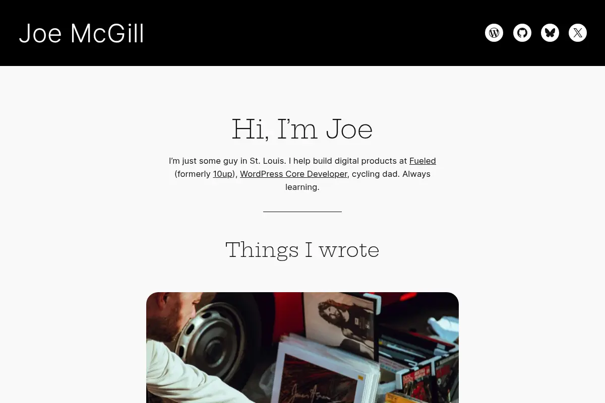 Joe McGill - Stuff I wrote