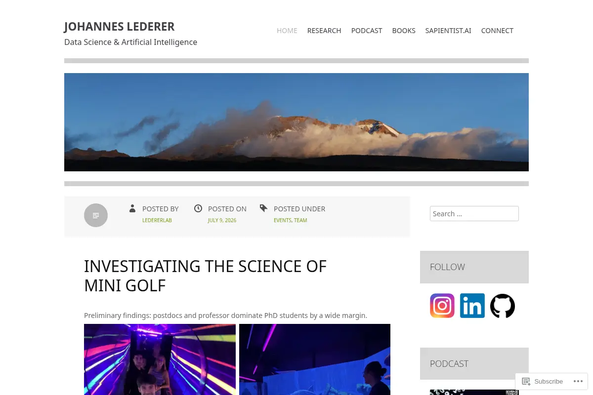 Johannes Lederer | Data Science & Artificial Intelligence